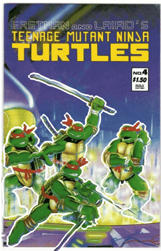 Eastman And Laird 'S Teenage Mutant Ninja Turtles Comic Book Number 4 GIF