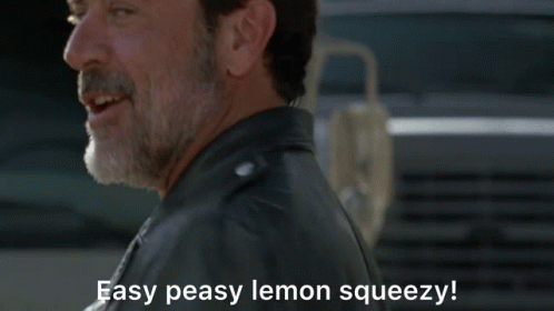 Easy Peasy Negan Dean Morgan Walking Dead GIF