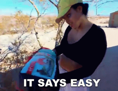 It Says Easy Lizzy Capri GIF