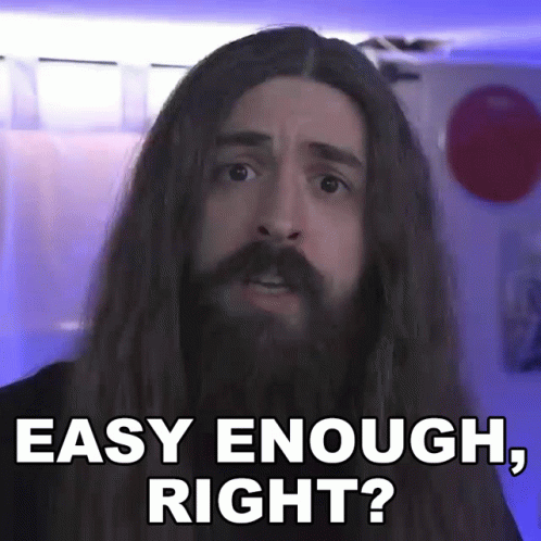 Easy Enough Right Sam Paulicelli GIF