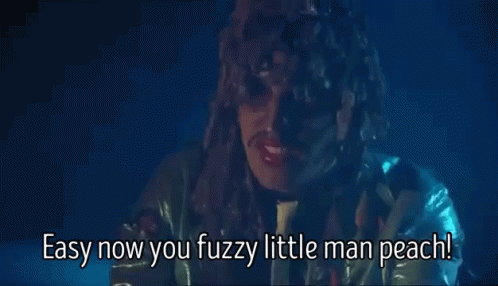 Easy Now Fuzzy Little Man Bush Shoe GIF