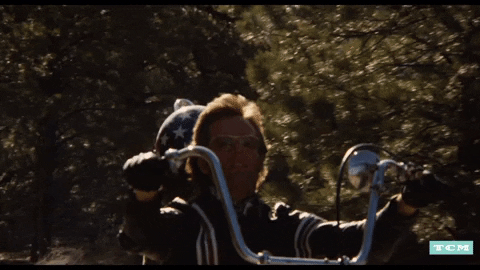 Easy Rider Driving Slowly GIF
