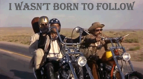 Easy Rider Friends Driving GIF