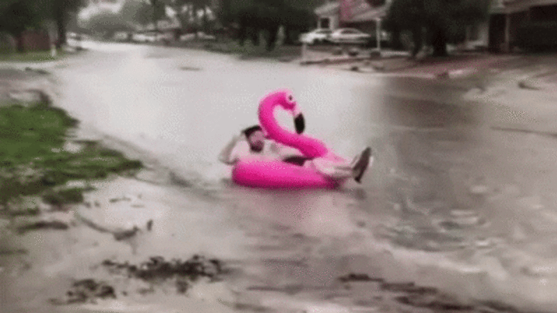 Easy Rider Riding A Floater GIF