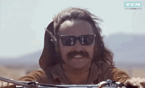 Easy Rider Windy Driving GIF