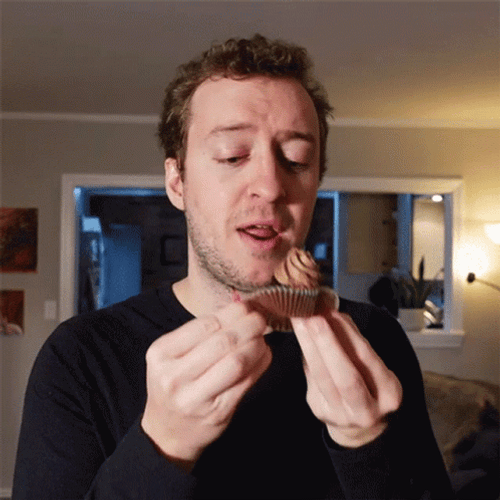Eat Cupcake Peter Draws GIF