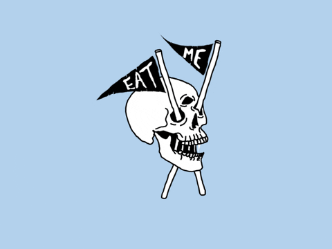 Eat Me Cartoon Jolly Roger GIF