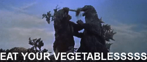 Eat Your Vegetables Godzilla Meme GIF