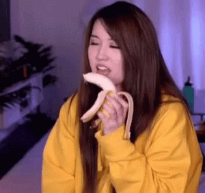Angelskimi Eating Banana GIF