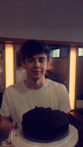 Cian Morrin Eating Chocolate Cake GIF