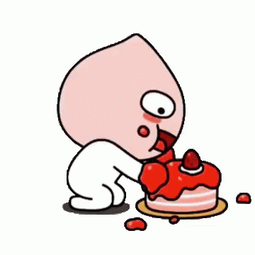 Apeach Eating Cake GIF