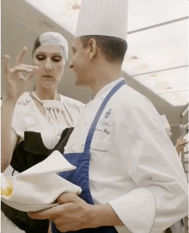 Eating Celine Dion With Chef GIF
