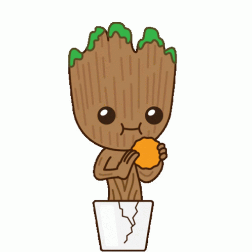 Eating Cookies Baby Groot Cute GIF