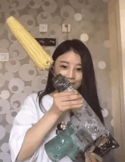 Eating Corn In Power Tool Mishap GIF