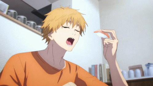 Eating Denji Hungry With Friends GIF