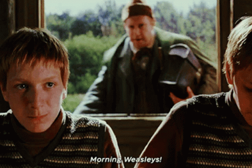 Eating Fred Weasley Morning Weasleys GIF