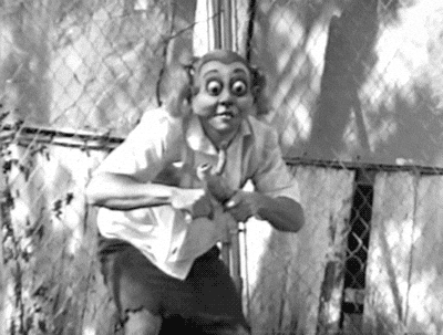 Eating Monster House Backyard Swing GIF