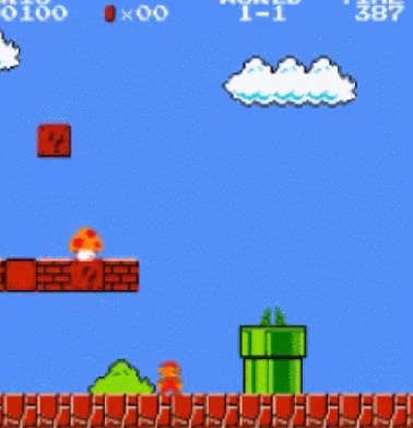 Eating Mushroom Double Size GIF