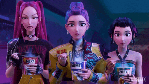 Eating Noodles Rumi Gif GIF