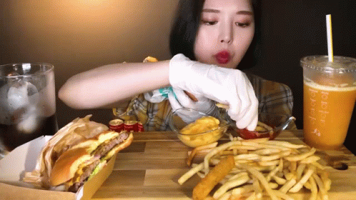 Eating Out Bokki Mukbang GIF