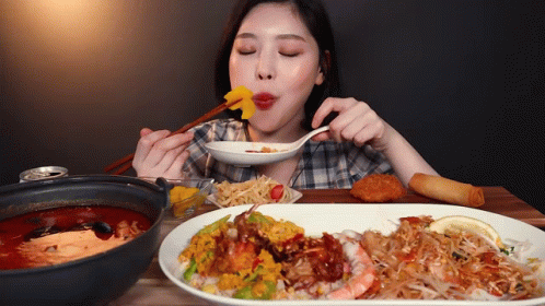 Eating Out Mukbang Food Bokki GIF