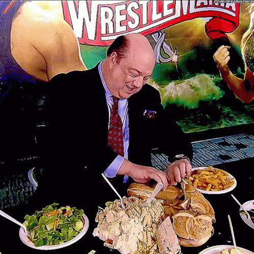 Eating Out Paul Heyman GIF