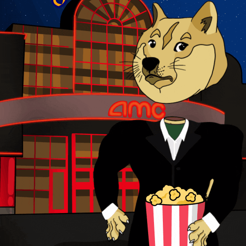 Eating Popcorn Doge Meme GIF
