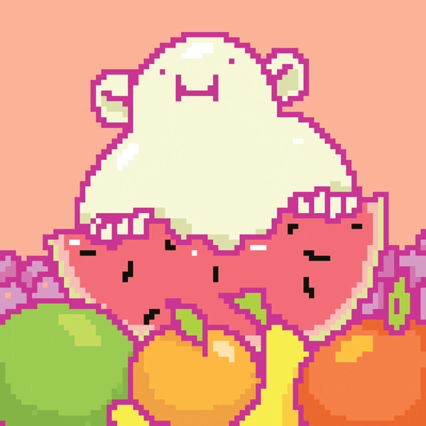 Eating Watermelon Holler Studios Pixel Chew GIF