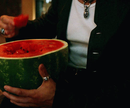 Eating Watermelon Pam And Tommy Sebastian Stan GIF