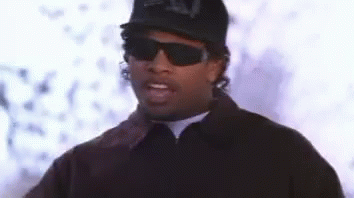 Eazy E Free Styling While Wearing Dark Shades GIF