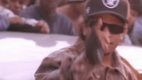 Eazy E Freestyling Crowd Cheering Behind GIF