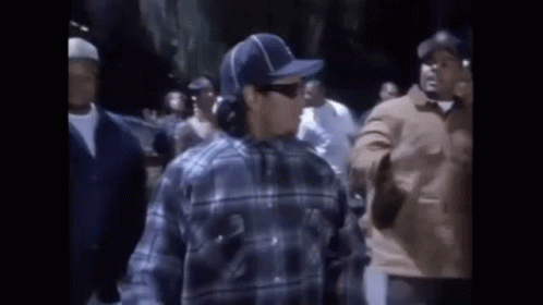 Eazy E Rapping On The Street GIF