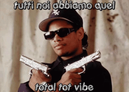 Eazy E Dual Gun Wielding Total Vibe GIF
