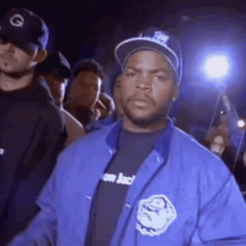 Eazy E Ice Cube Performing GIF