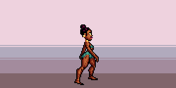 Ebony Girl In A Game GIF