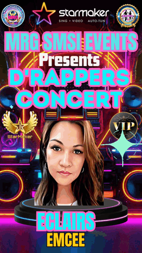 Eclairs Emcee D-Rappers Concert Poster