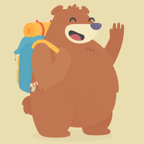 Economy Fair Bear Waving Happily GIF