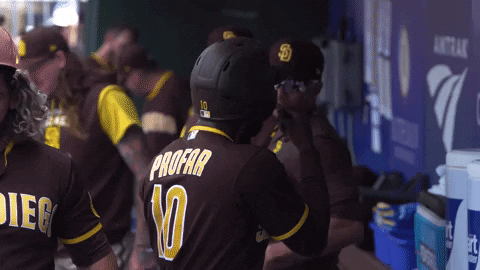 Ecstatic Jurickson Profar San Diego Padres GIF