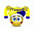 Ecuador Football Face Emoji GIF