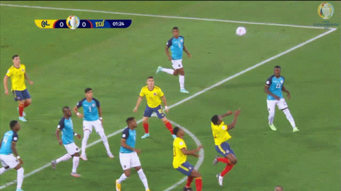 Ecuador Vs Colombia Soccer Game 0-0 GIF