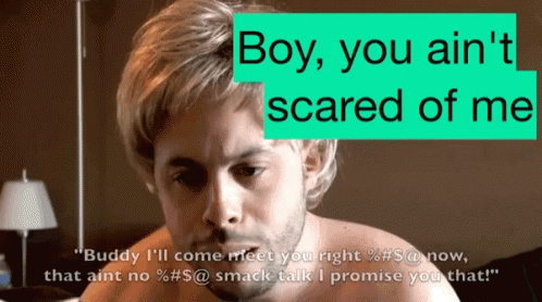 Ed Bassmaster Boy Ain't Scared Of Me Wearing Wig GIF