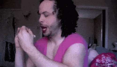Ed Bassmaster Dresses Up As Girl Filing Nails GIF