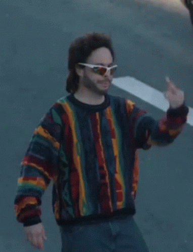 Ed Bassmaster Shows Off His Middle Finger GIF