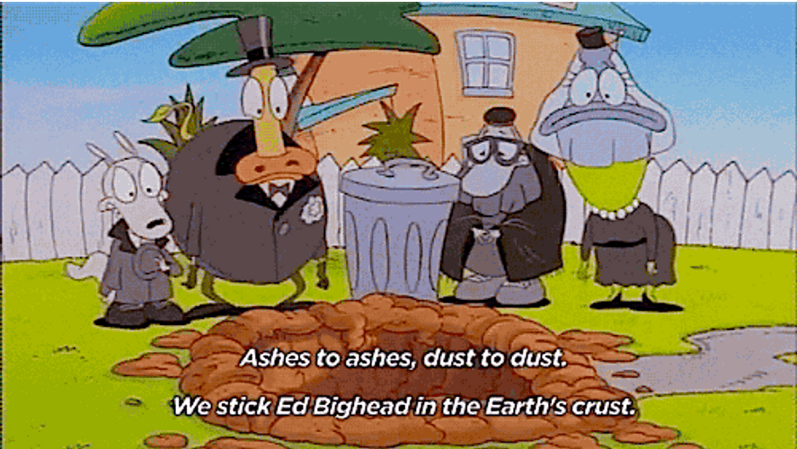 Ed Bighead Funeral Rockos Modern LIfe GIF
