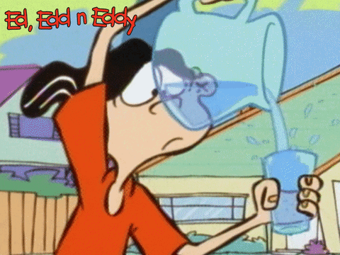 Ed Edd N Eddy Drinking Water GIF