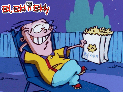 Ed Edd N Eddy Eating Popcorn GIF