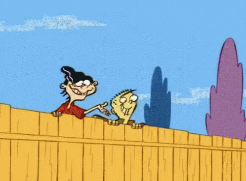 Ed Edd N Eddy Falling From Fence GIF