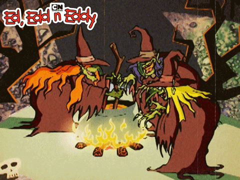 Ed Edd N Eddy Witches Mixing Potion GIF