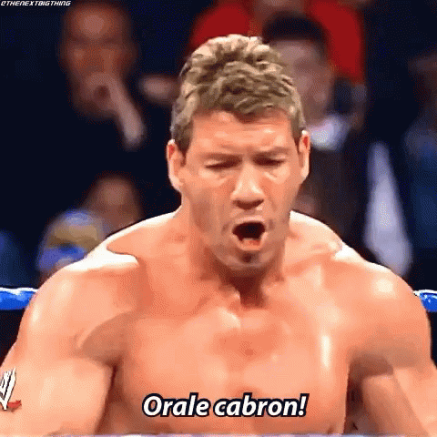Eddie Guerrero Chest Pumps Scream GIF