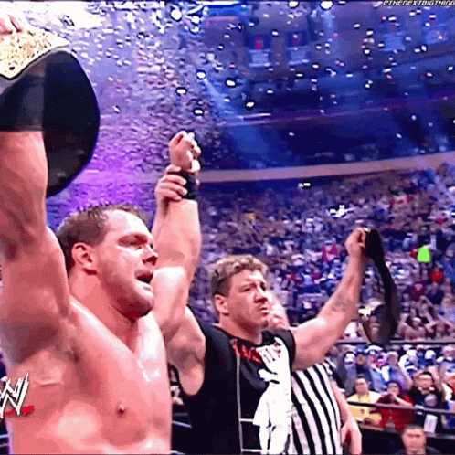 Eddie Guerrero Chris Benoit Raised Hands GIF